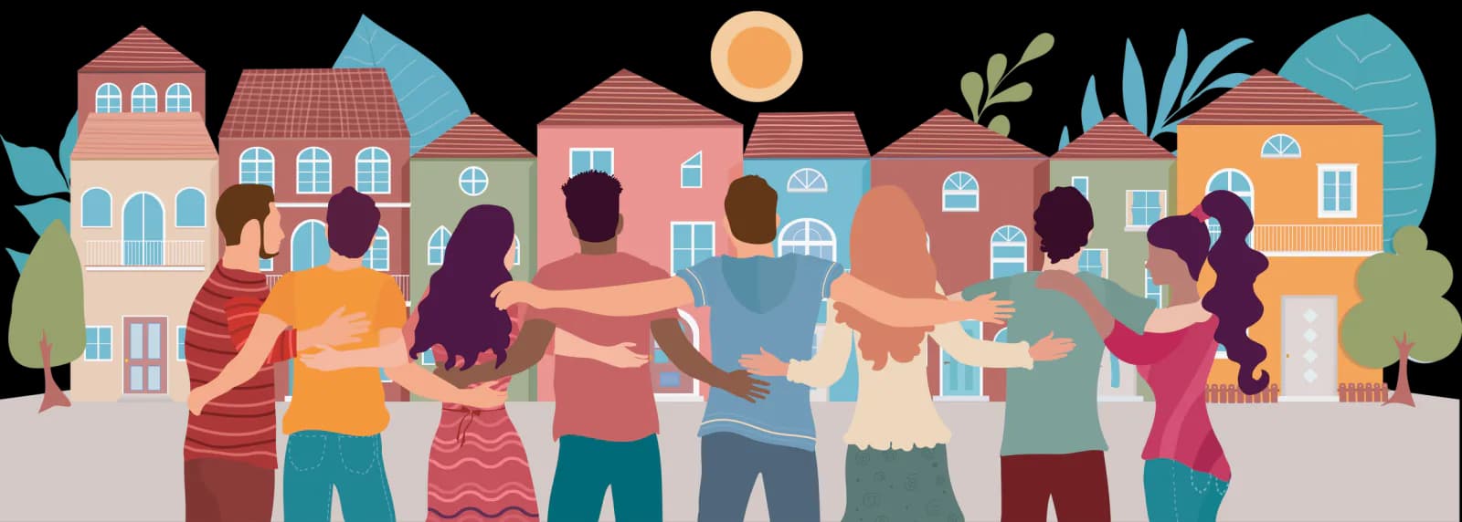 A warm residential care setting with supportive community activity